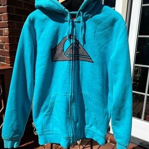 Quiksilver Blue Hoodie size M